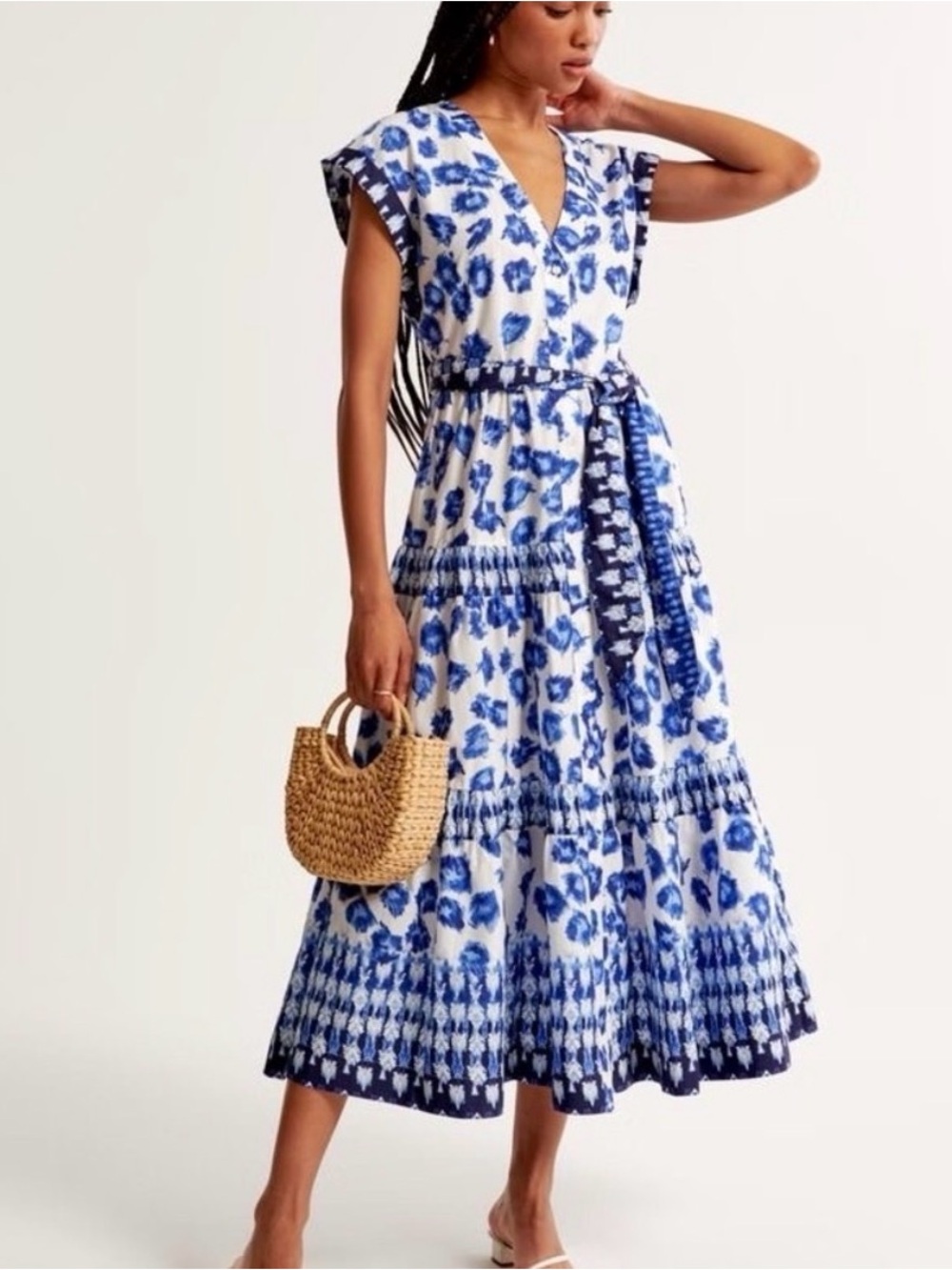 A&F Tiered Floral Maxi